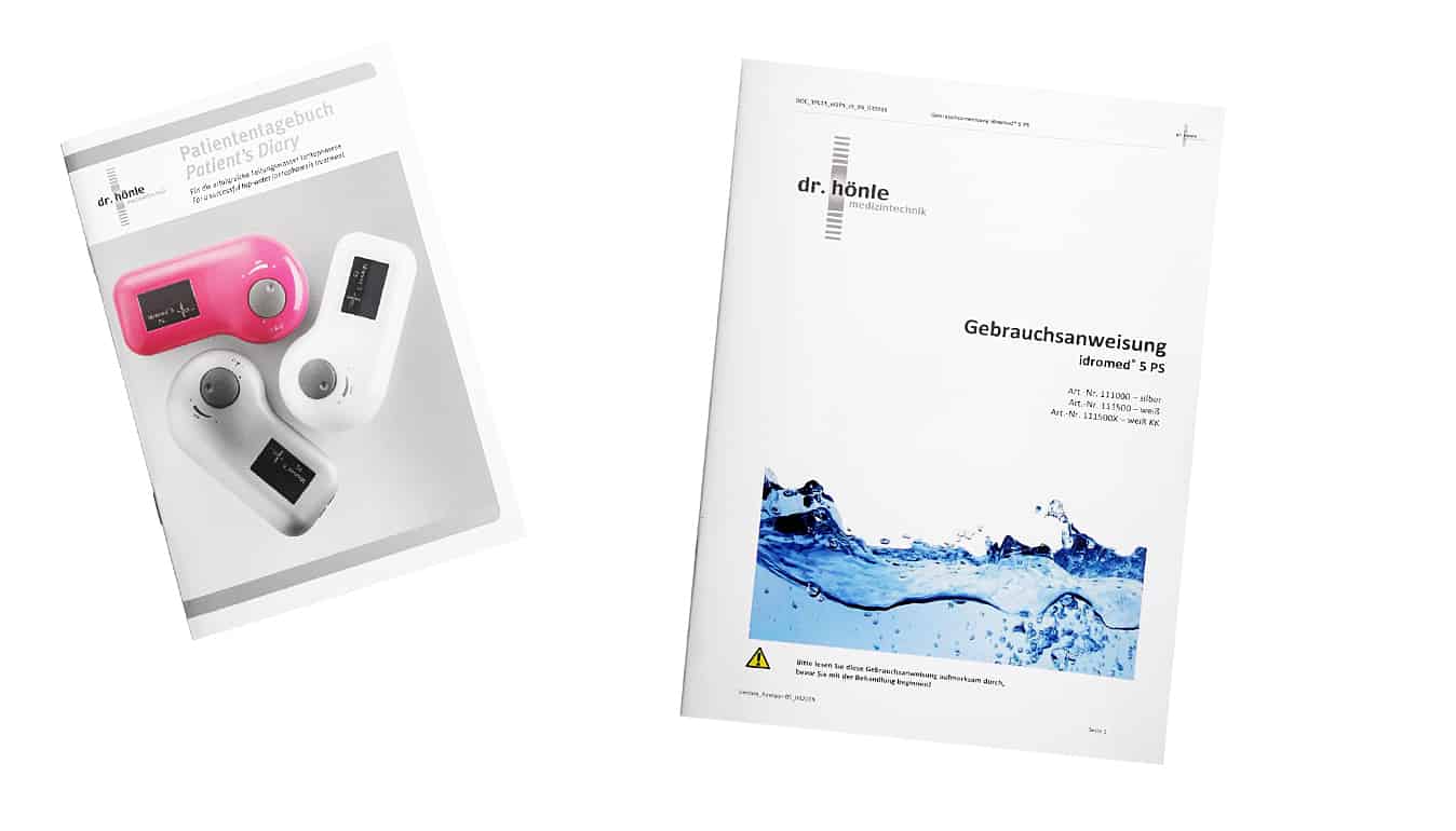 Idromed Patiententagebuch und Bedienungsanleitung