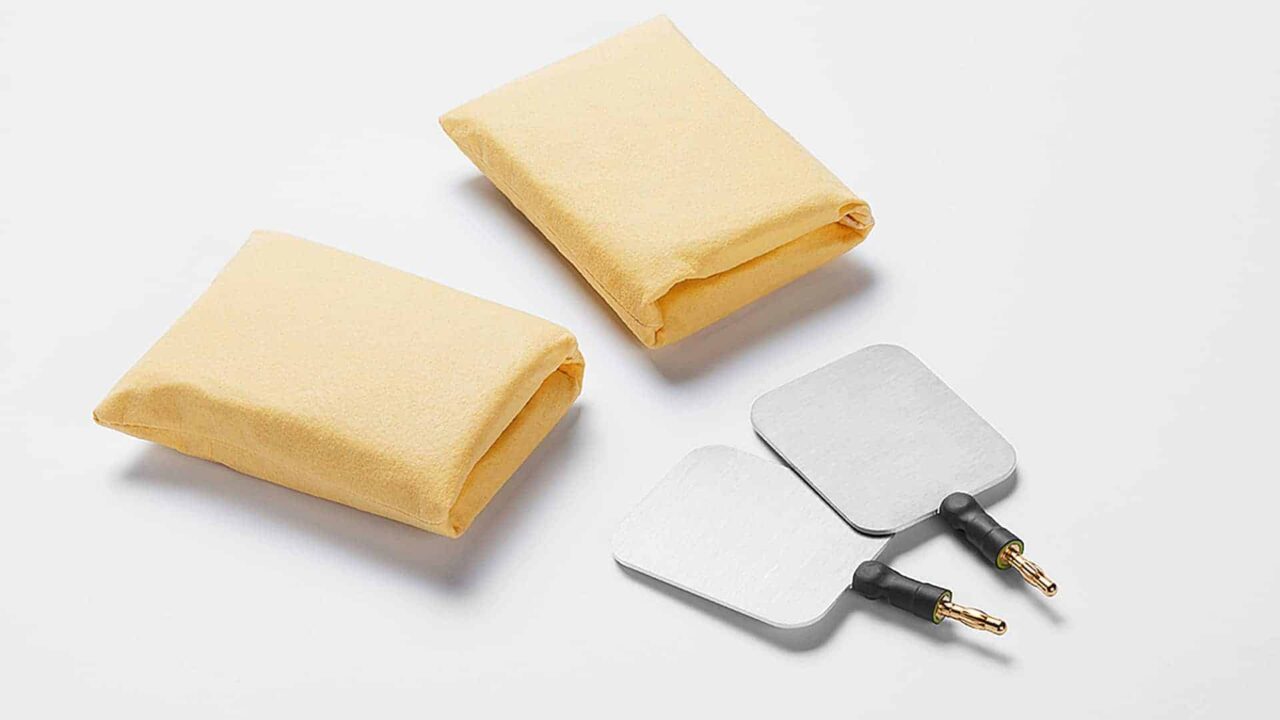 Achselpads mit Elektroden - auch für die Stirn
