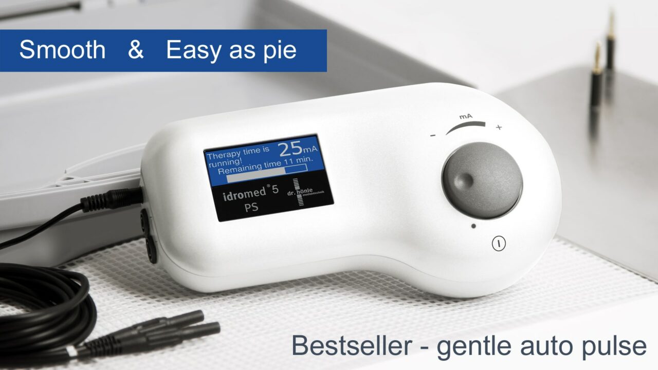 Idromed 5 PS / PC= Pulsed Current Iontophoresis made easy