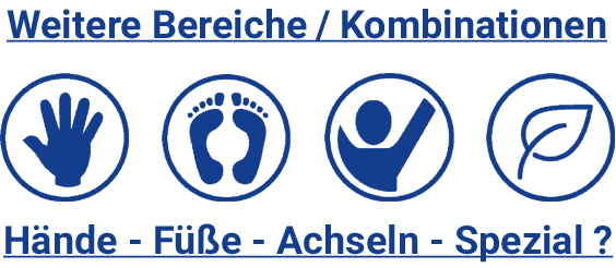 Iontophorese Hände Füße Achseln Sensitiv Spezial Kombinationen / Varianten